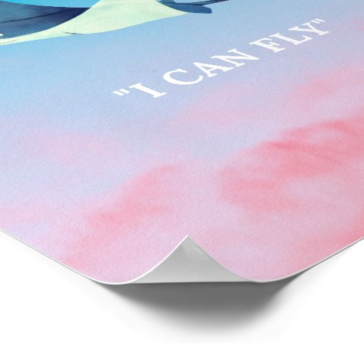 Flying Stingray Poster (Ecke)
