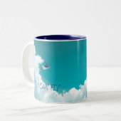 Flying Stingray Two-Tone-Kaffee-Tasse Zweifarbige Tasse (Vorderseite Links)