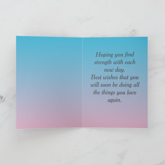 Flying Stingray und Ermutigung werden gut Karte (Innenseite)