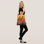 Flying Sunset Birds Tote Bag Tasche (Am Model)