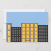 Flying Super Hero Boys zum Geburtstag Einladung (Rückseite)