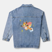 Flying super-squirrel and stars jeansjacke (Rückseite)