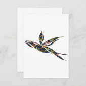 Flying swallow einladung (Vorne/Hinten)