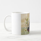 Flying swallow with flower twig kaffeetasse (Links)
