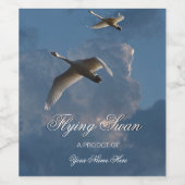 FLYING SWAN WEINETIKETT (Einzelnes Label)