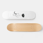 Flying T-Rex With Black Ballons Skateboard (Horizontal)