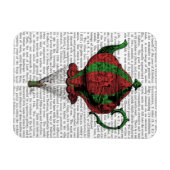 Flying Teapot 2 Rot und Grün Magnet (Horizontal)