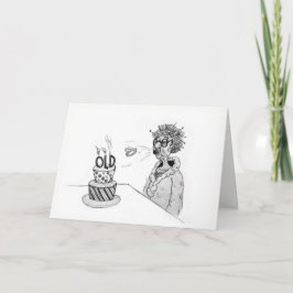 Flying Teeth Birthday Card Karte