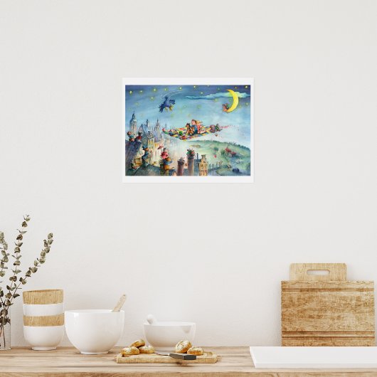 Flying Tepet Childrens Poster (Küche)
