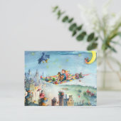 Flying Teppich Ride - Kinderpostkarte Postkarte (Stehend Vorderseite)