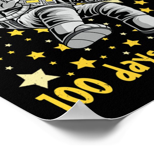 Flying through 100 Days of School 100 th Day Astro Poster (Ecke)