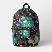 Flying Through Space: A Maximalist Abstract Bedruckter Rucksack (Vorderseite)