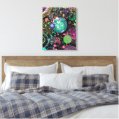 Flying Through Space: A Maximalist Abstract  Leinwanddruck (Insitu (Schlafzimmer))