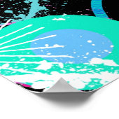 Flying Through Space: A Maximalist Abstract  Poster (Ecke)