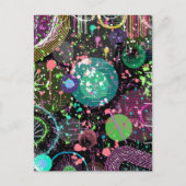 Flying Through Space: A Maximalist Abstract  Postkarte (Vorderseite)