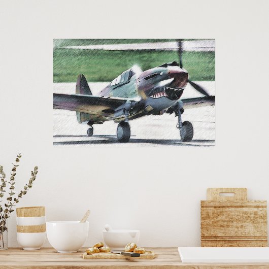 Flying Tiger - AVG Poster (Küche)