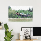 Flying Tiger - P-40 Zeichnend Poster (Heimbüro)