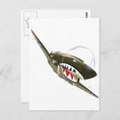 FLYING TIGER POSTKARTE (Vorne/Hinten)