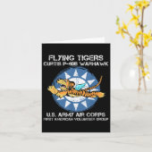 Flying Tigers Curtis P-40b Warhawk Weltkrieg 2 Luf Karte (Gelbe Blume)