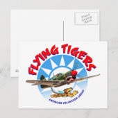 Flying Tigers Postkarte (Vorne/Hinten)