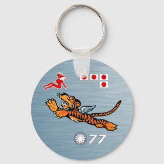Flying Tigers WWII Nose Art Schlüsselanhänger