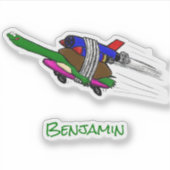 Flying Tortoise Aufkleber (Vorderseite)