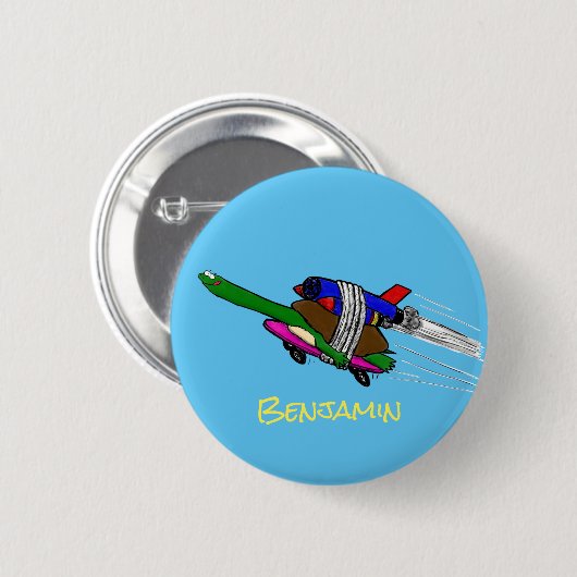 Flying Tortoise Button (Vorne & Hinten)