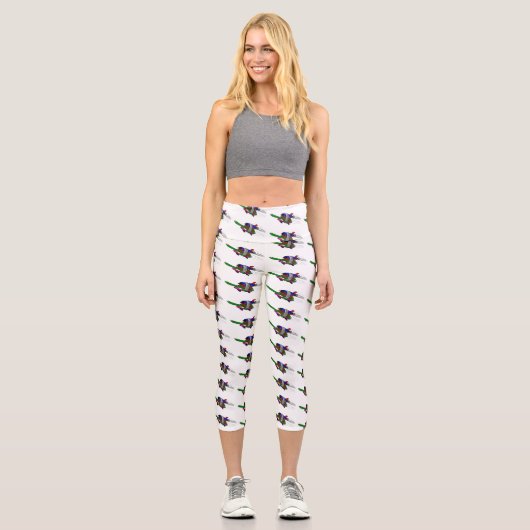 Flying Tortoise Capri Leggings (Vorderseite)