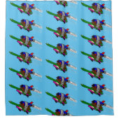 Flying Tortoise Duschvorhang (Vorderseite)