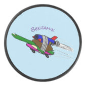 Flying Tortoise Eishockey Puck (Vorderseite)