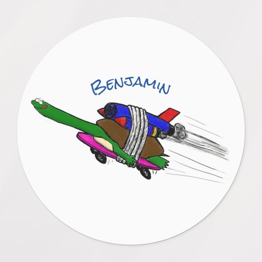 Flying Tortoise Etiketten (Design 1)