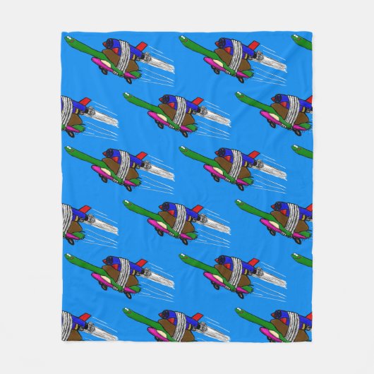 Flying Tortoise Fleecedecke (Vorderseite)