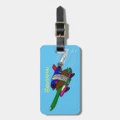 Flying Tortoise Gepäckanhänger (Vorderseite vertikal)