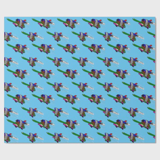 Flying Tortoise Geschenkpapier (Flach)