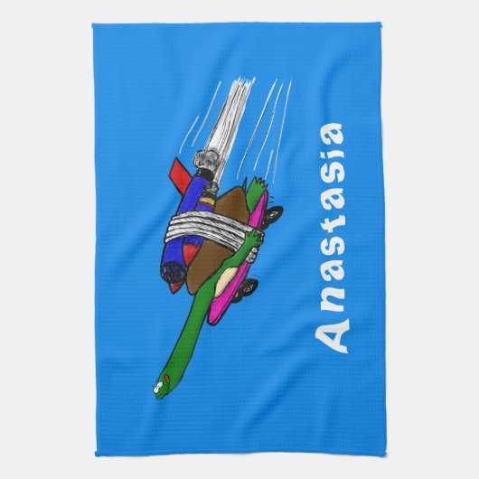 Flying Tortoise Geschirrtuch (Vertikal)