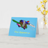 Flying Tortoise Karte (Gelbe Blume)