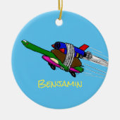 Flying Tortoise Keramik Ornament (Vorne)