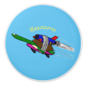 Flying Tortoise Keramikknauf (Vorderseite)