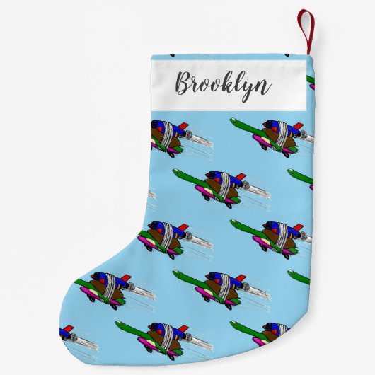 Flying Tortoise Kleiner Weihnachtsstrumpf (Rückseite)