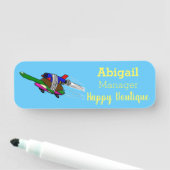 Flying Tortoise Namensschild (Beispiel)