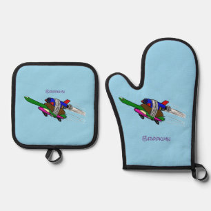 Flying Tortoise Ofenhandschuh & Topflappen-Set