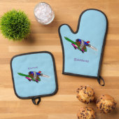 Flying Tortoise Ofenhandschuh & Topflappen-Set (Oben Unten)