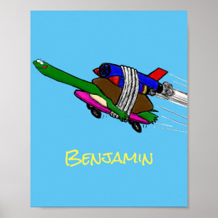 Flying Tortoise Poster