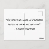 Flying Tortoise Postkarte (Rückseite)