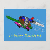 Flying Tortoise Postkarte (Vorderseite)