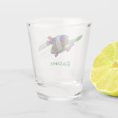 Flying Tortoise Schnapsglas (Rückseite)