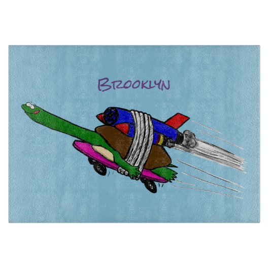 Flying Tortoise Schneidebrett (Vorderseite)