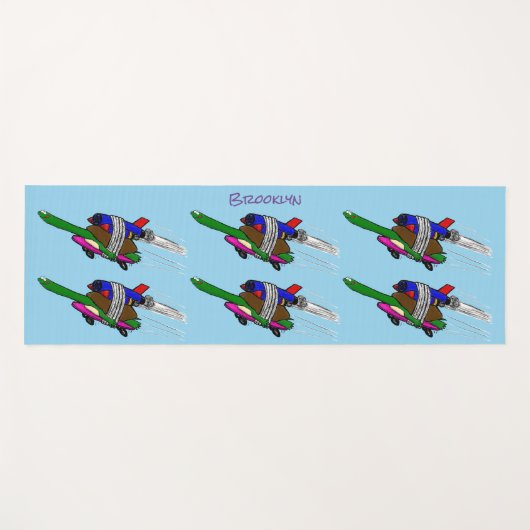 Flying Tortoise Yogamatte (Vorderseite (Horizontal))