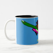 Flying Tortoise Zweifarbige Tasse (Links)