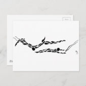 Flying Trapeze Flying Leap Postkarte (Vorne/Hinten)